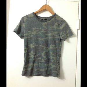 Camo print T shirt